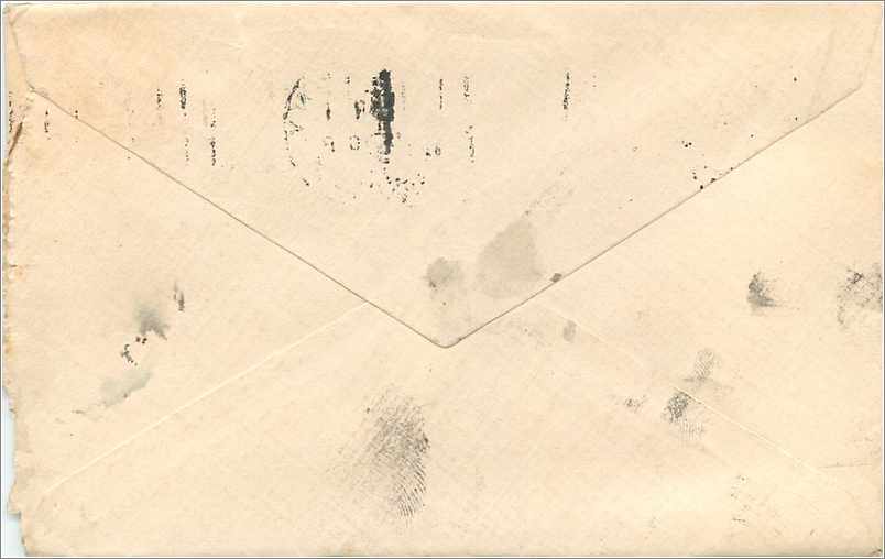 Lettre Cover Etats-Unis 2c on 1905 Cortland cover for Montlcair — Back