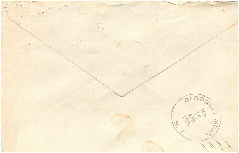 Lettre Cover Etats-Unis 2c on 1906 Montclair — Rückseite