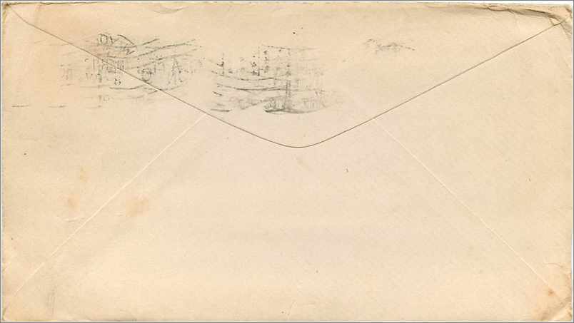 Lettre Cover Etats-Unis 2c on 1917 New York cover — Back