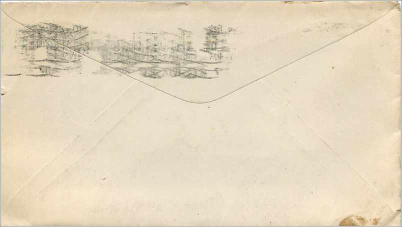 Lettre Cover Etats-Unis 2c on 1917 New York cover — Rückseite