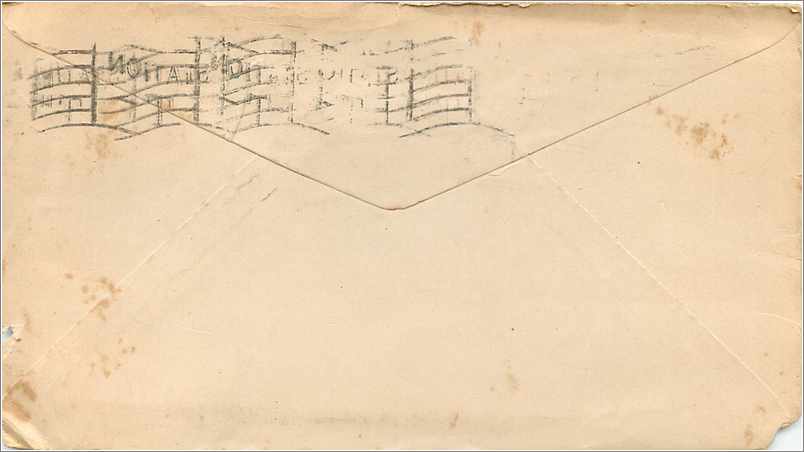 Lettre Cover Etats-Unis 3c on 1919 New York cover — Rückseite
