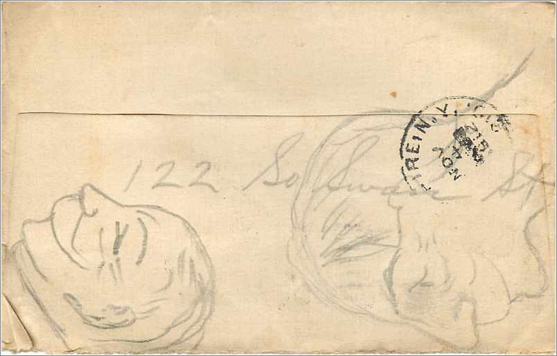 Lettre Cover Etats-Unis 2c on 1912 Onego cover — Rückseite