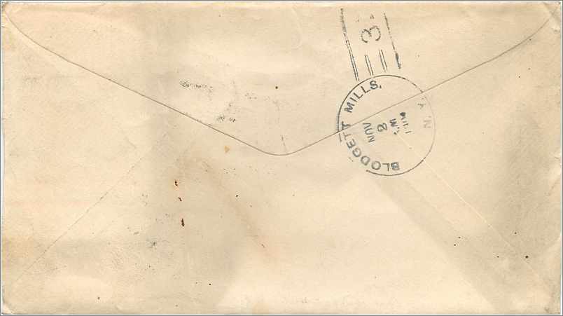 Lettre Cover Etats-Unis Stationary 2c on 1909 New York cover — Back