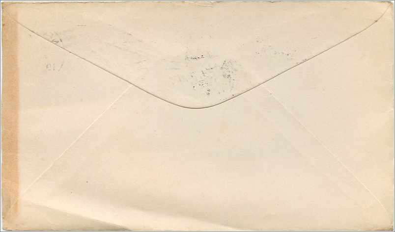 Lettre Cover Etats-Unis 2c on 1914 New York cover — Rückseite