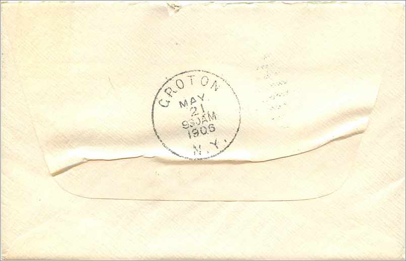 Lettre Cover Etats-Unis 2c Rockford 1906 — Rückseite