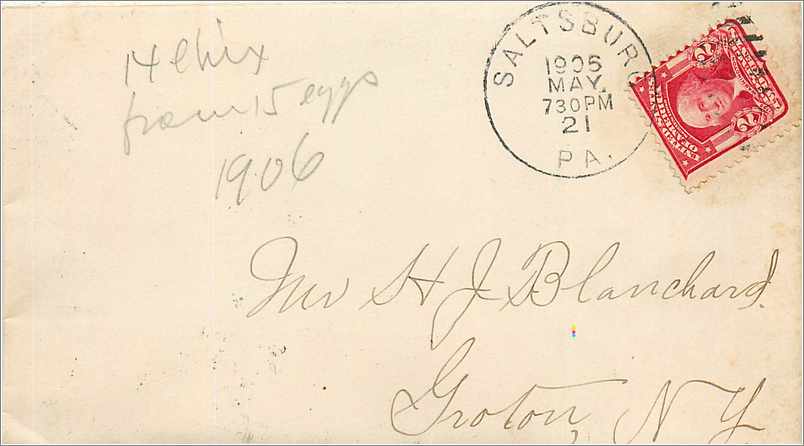 Lettre Cover Etats-Unis 2c Saltsburgh 1921