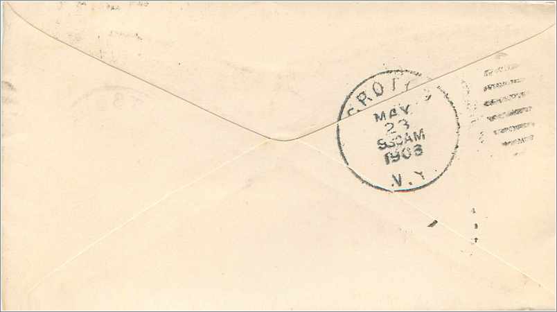 Lettre Cover Etats-Unis 2c Saltsburgh 1921 — Verso