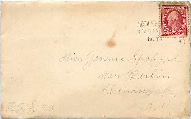 Lettre Cover Etats-Unis 2c for NY