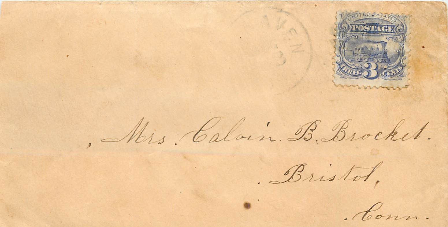 Lettre Cover Etats-Unis 3c on cover to Bristol