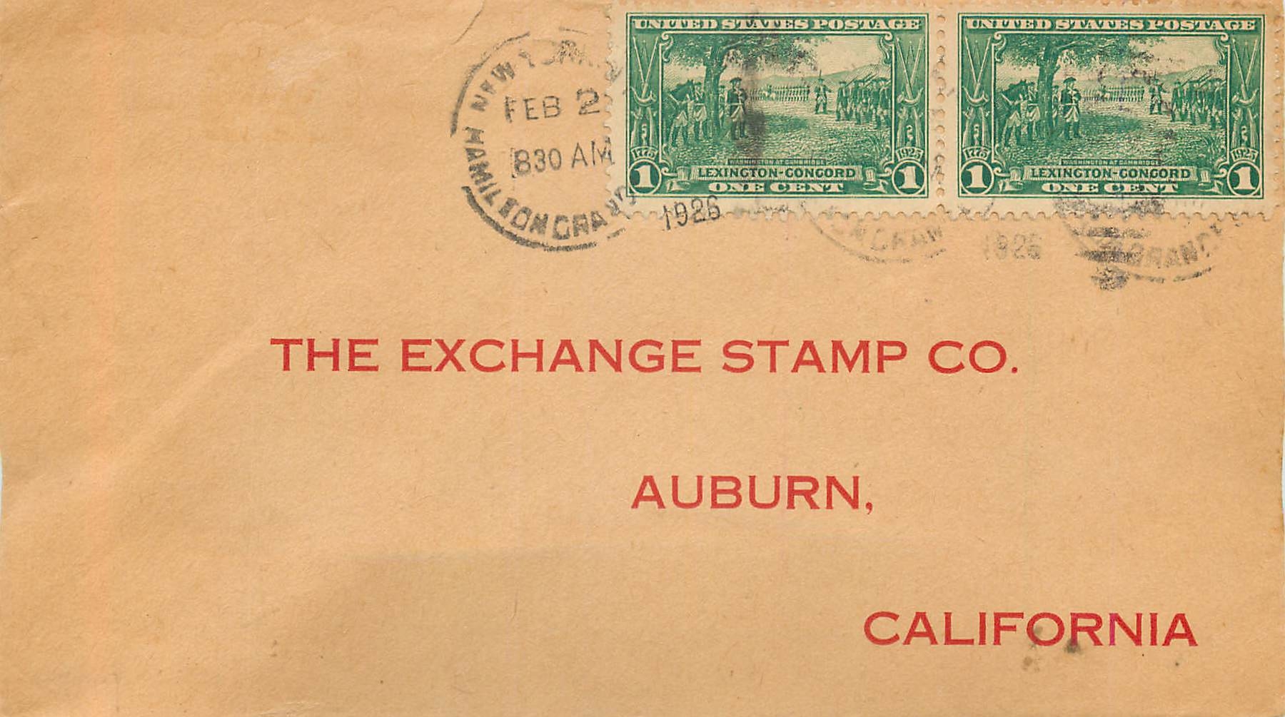 Lettre Cover Etats-Unis 1926 to Aubunr