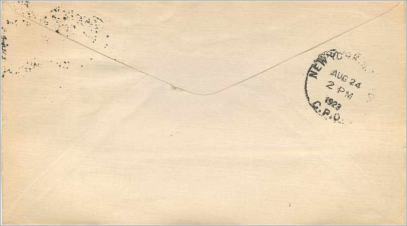 Lettre Cover Etats-Unis 3c San Francisco to New York — Rückseite