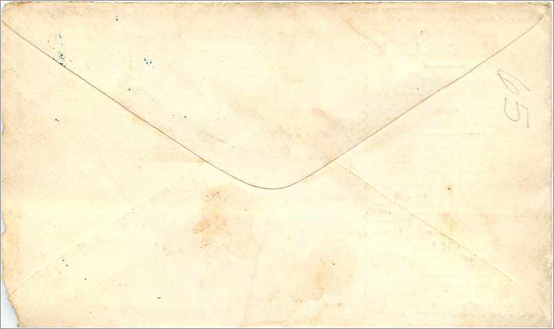 Lettre Cover Etats-Unis 3c Xenia Female College  — Rückseite