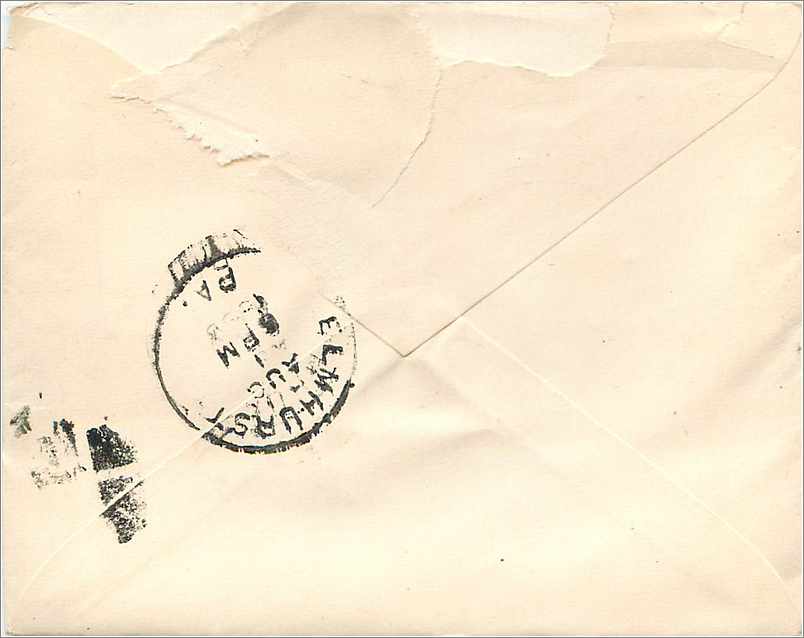 Lettre Cover Etats-Unis 2c 1898 Scranton cover — Rückseite