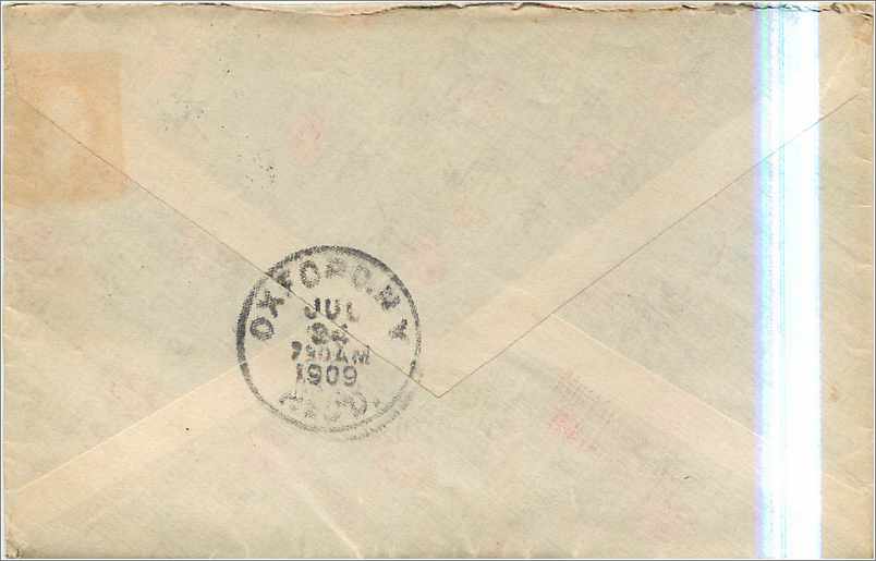 Lettre Cover Etats-Unis 2c — Back