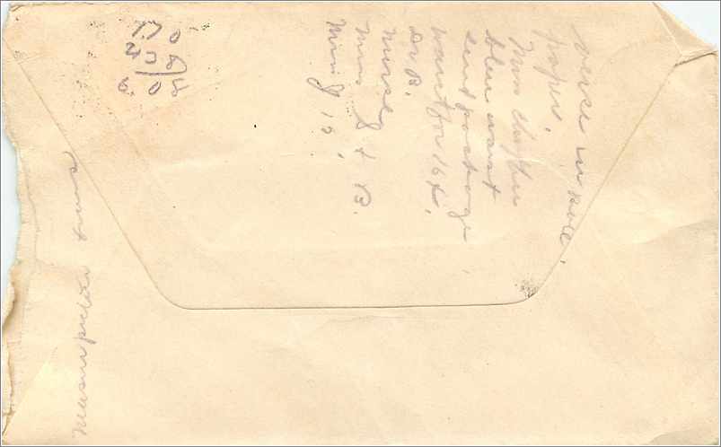 Lettre Cover Etats-Unis 2c Cortland cover to New York 1911 — Rückseite
