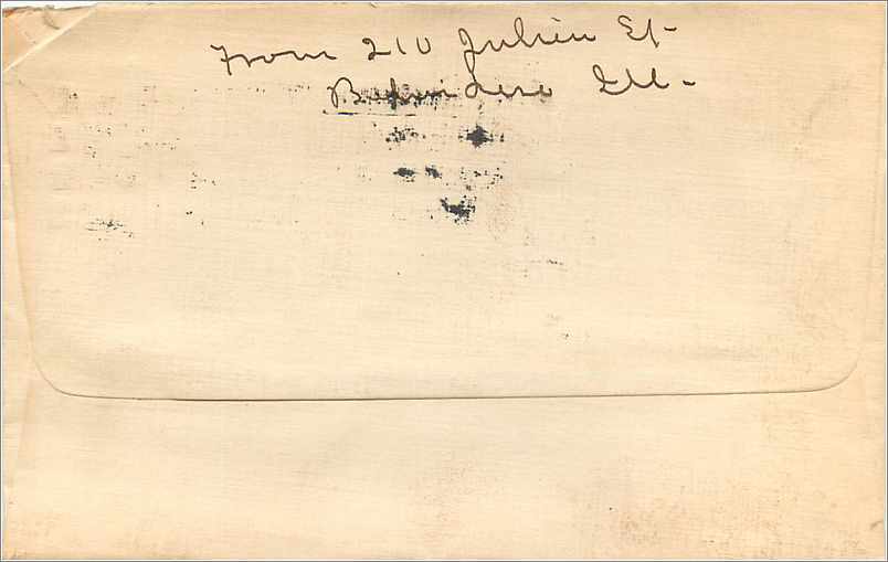 Lettre Cover Etats-Unis 2*2c Belevedere 1916 — Rückseite