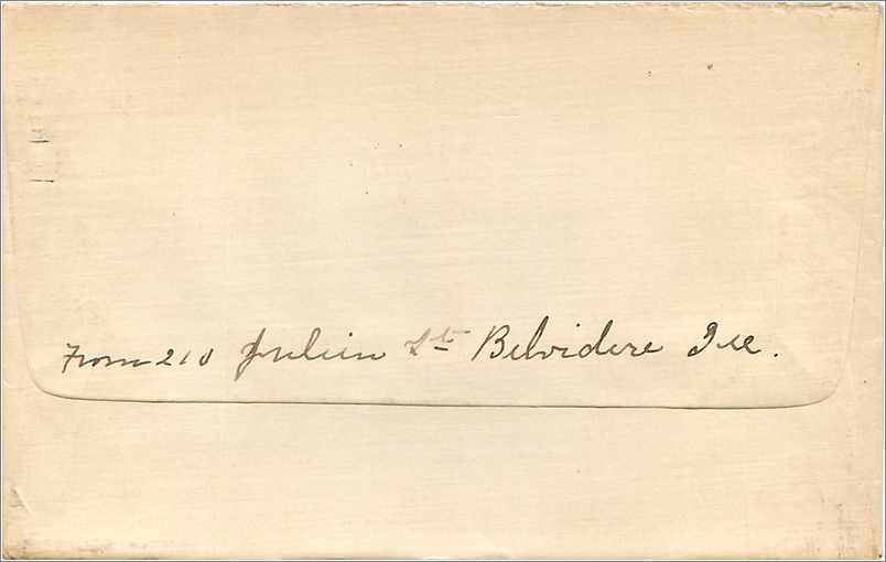 Lettre Cover Etats-Unis 2c Belevedere 1916 — Rückseite
