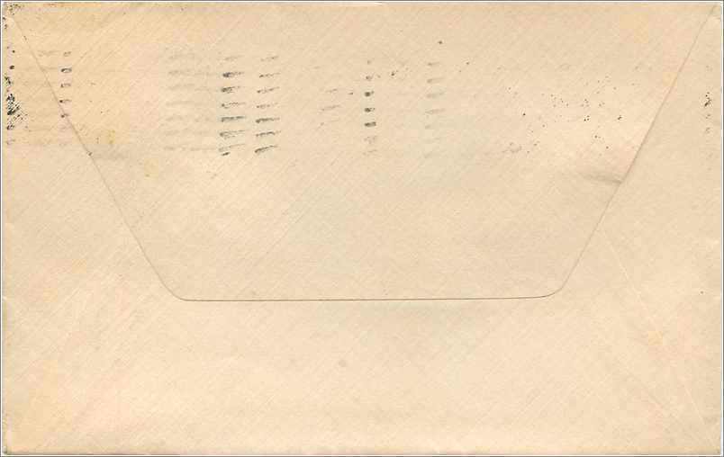 Lettre Cover Etats-Unis 2c on 1911 New York cover — Rückseite