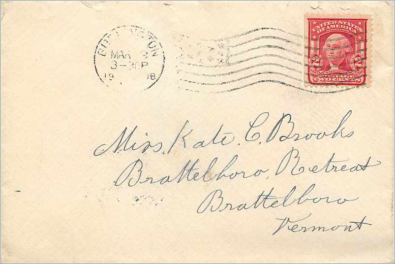 Lettre Cover Etats-Unis 2c Burlington cover 1908