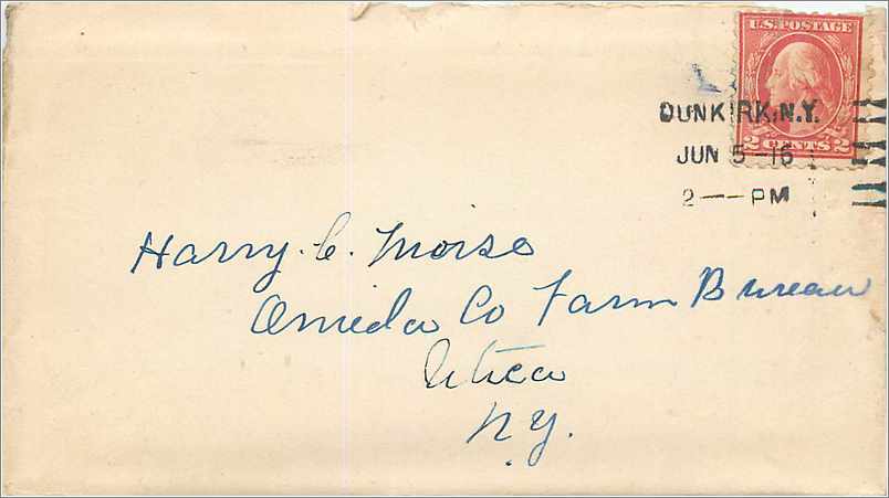 Lettre Cover Etats-Unis 2c 1916 Dunkirk cover