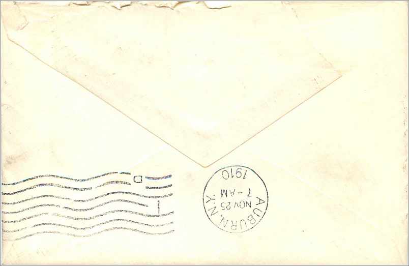 Lettre Cover Etats-Unis 2c Syracuse 1910 cover — Rückseite
