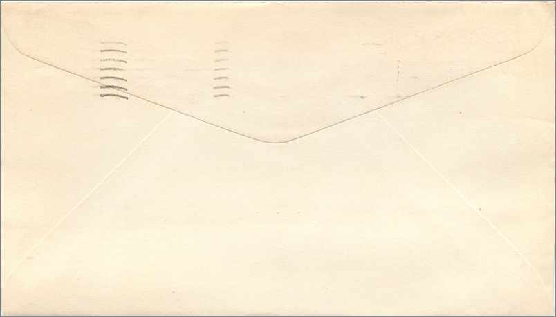 Lettre Cover Etats-Unis 3c Young America Douglas Ball Miami to New York 1952 — Verso