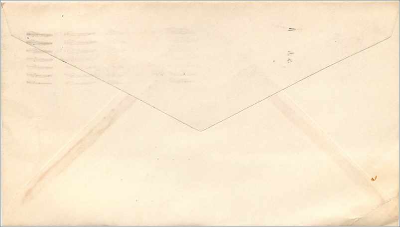 Lettre Cover Etats-Unis 4c Project Mercury 1962 Evansville cover — Rückseite