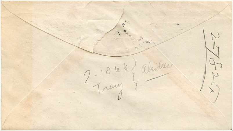 Lettre Cover Etats-Unis 2c Syracuse Return to sender 1925 — Verso