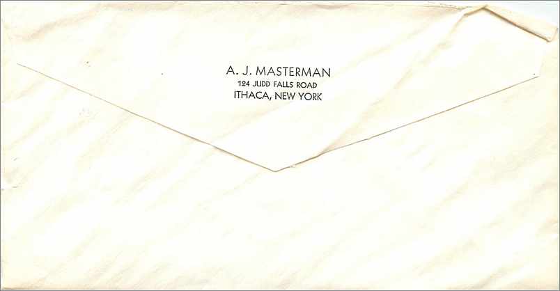 Lettre Cover Etats-Unis multi frank cover to Ithaca — Verso