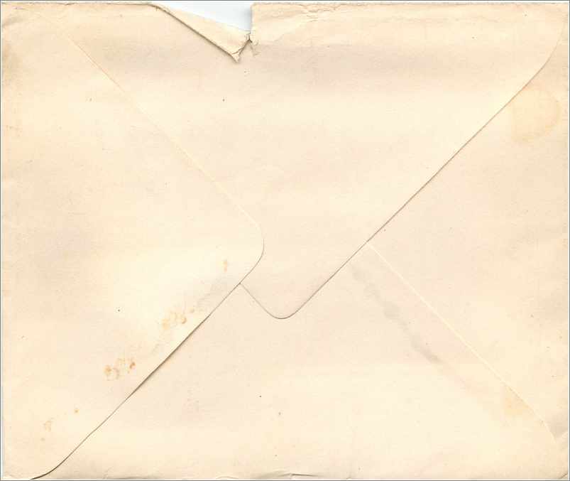 Lettre Cover Etats-Unis North Rose — Verso