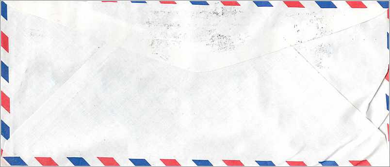 Lettre Cover for University of Iowa  Chine — Verso