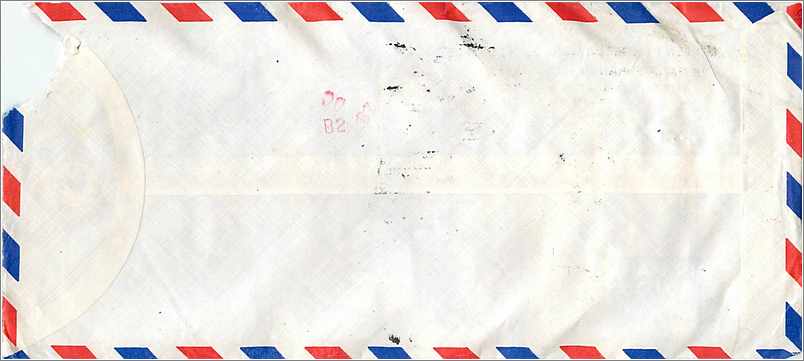 Lettre Cover China Chine Taiwan Taipei  University Taichung Iowa City  — Verso