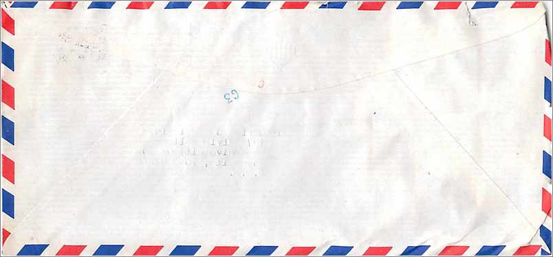 Lettre Cover China Chine Taiwan Tamkang University  Iowa City  — Verso