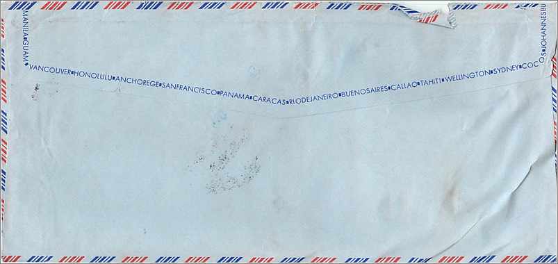 Lettre Cover China Chine Taiwan Taipei  University Taichung Iowa City  — Verso