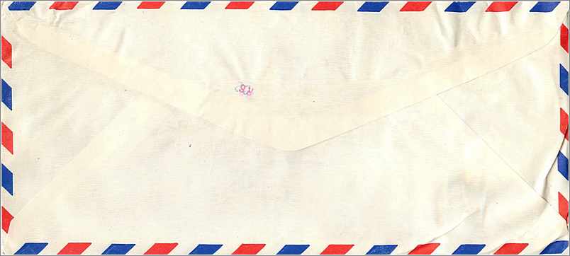 Lettre Cover China Chine Taiwan  Taipei University  Iowa City  — Verso