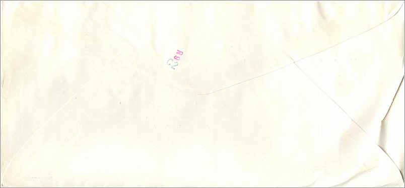 Lettre Cover China Chine Taiwan  Taipei University  Iowa City  — Verso