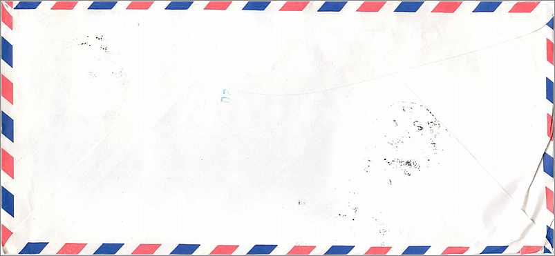 Lettre Cover China Chine Taiwan Taipei  University  Iowa City  — Rückseite
