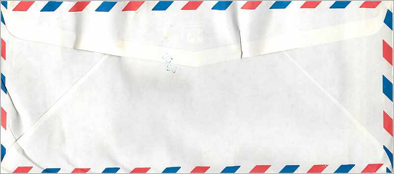 Lettre Cover Coree Korea University Iowa City  — Rückseite