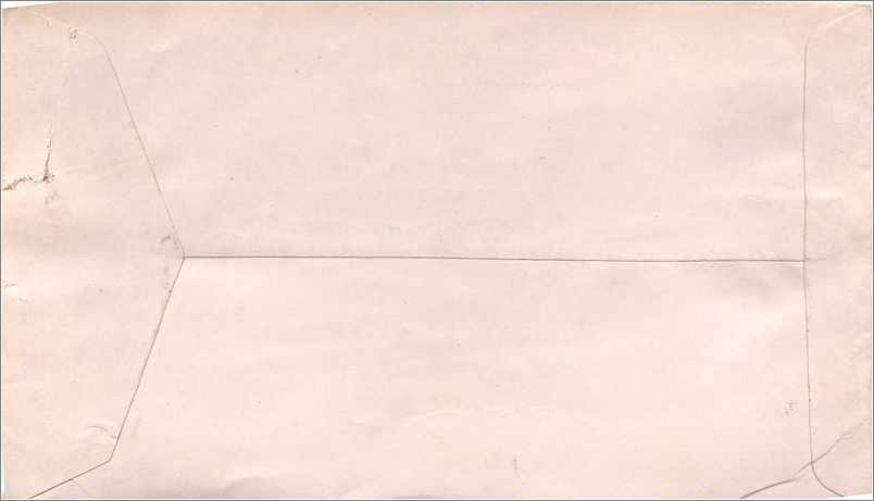 Lettre Cover Inde India University Iowa City Bombay — Rückseite