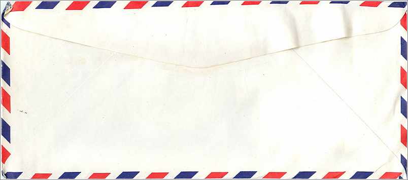 Lettre Cover Coree Korea University Iowa City  — Rückseite