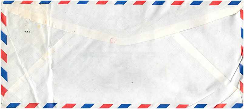 Lettre Cover Chine China University Iowa City Taipei — Verso