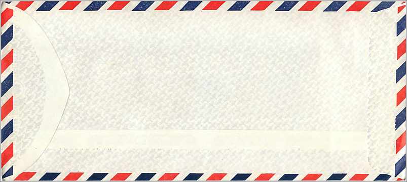 Lettre Cover Coree Malaysia University Iowa City  — Rückseite