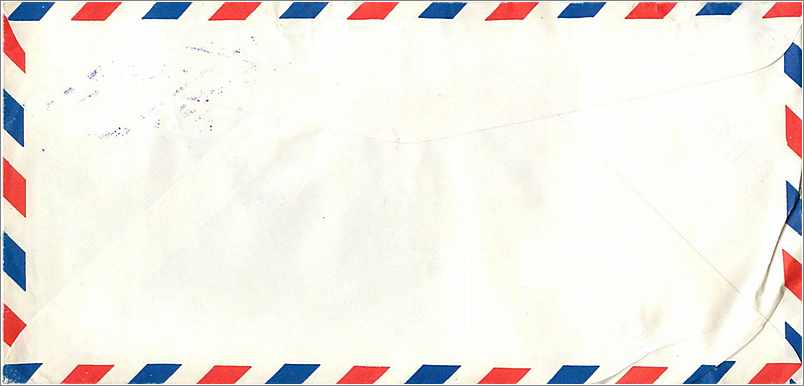 Lettre Cover Coree University Iowa City  — Rückseite