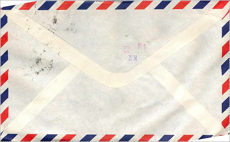 Lettre Cover Malaisie  University Iowa City Tortue Turtle — Rückseite