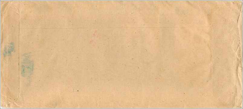 Lettre Cover Malaisie University Iowa  — Rückseite