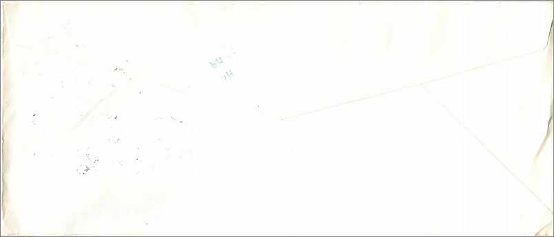Lettre Cover Chine China University Iowa William Mercer Hong Kong — Verso