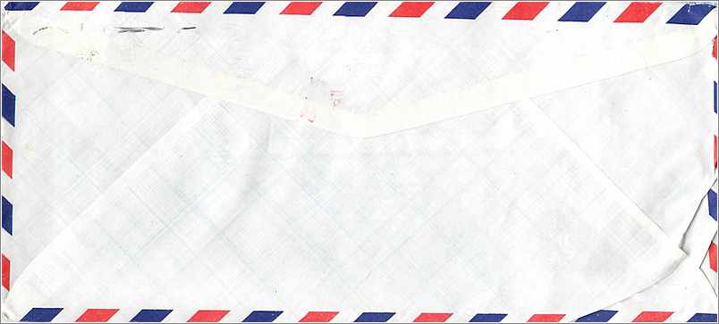 Lettre Cover Chine China University Iowa Feng Chia  — Rückseite