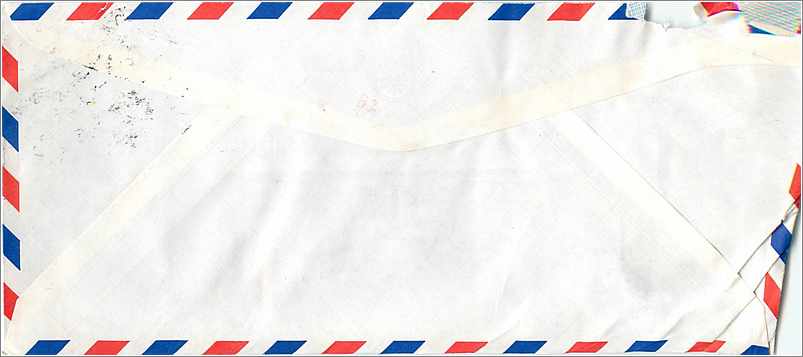 Lettre Cover Chine China University Iowa Tunghai — Verso