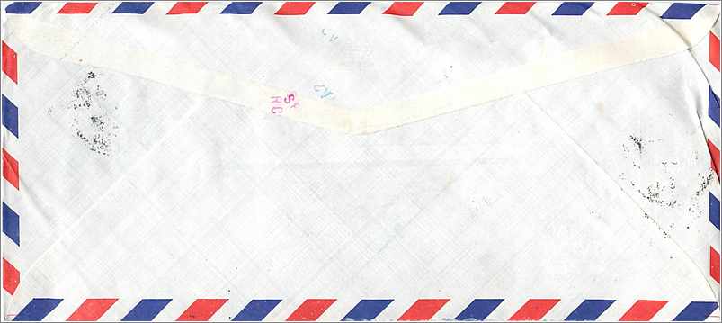 Lettre Cover Nigeria University Iowa Yankari Game reserve Zoo Guepard — Rückseite