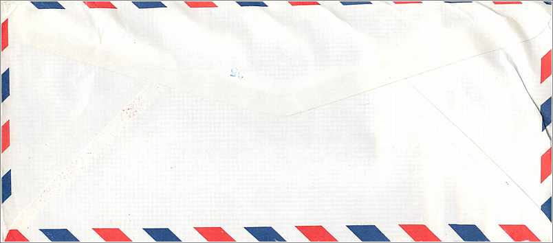 Lettre Cover Coree University Iowa Seoul — Rückseite